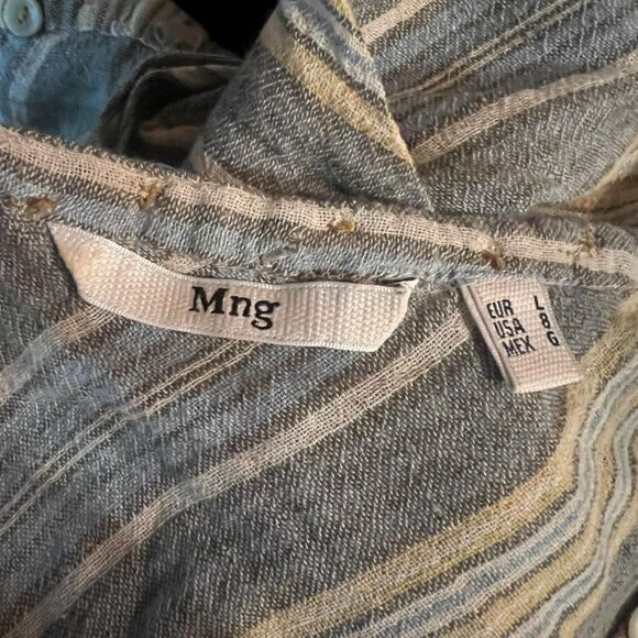 MNG - Mango 100% cotton striped long sleeve tee - Picture 3 of 7